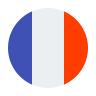 Icône du drapeau français symbolisant le fait de parler couramment français