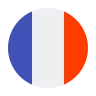 Icône du drapeau français symbolisant le fait de parler couramment français