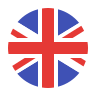 Icône du drapeau britannique symbolisant le fait de parler couramment anglais
